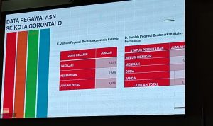Data Pegawai ASN Se Kota Gorontalo (Foto RG).